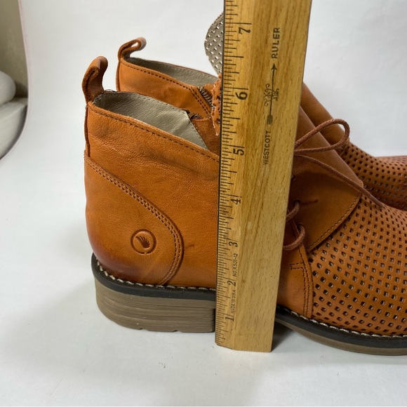 Casta Ravva Camel Brown Perforated Leather Ankle Boots EU 40 (US 9-10) - Picture 15 of 16